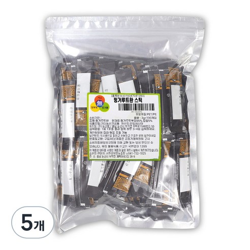자연한재 핑거루트 환 스틱 100p, 5개, 300g
