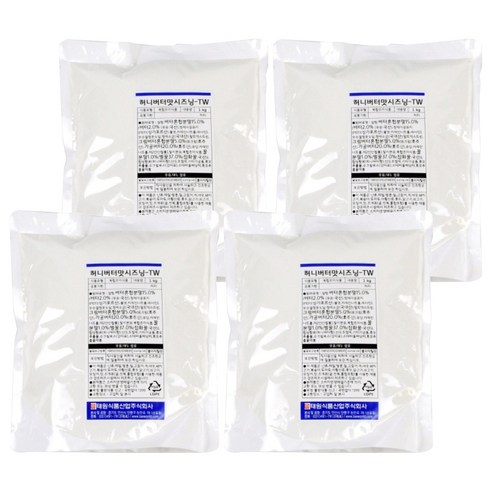 태원식품 허니버터맛 시즈닝 TW, 1kg, 4개