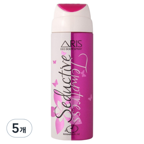 아리스 데오 바디 스프레이 세덕티브 템트리스, 5개, 200ml
