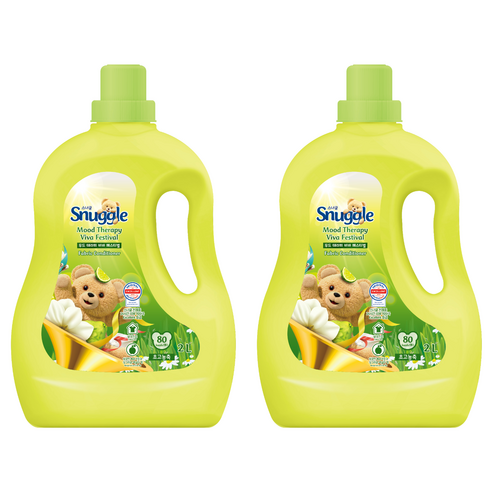 스너글 무드 테라피 섬유유연제 비바 페스티벌 본품, 2L, 2개