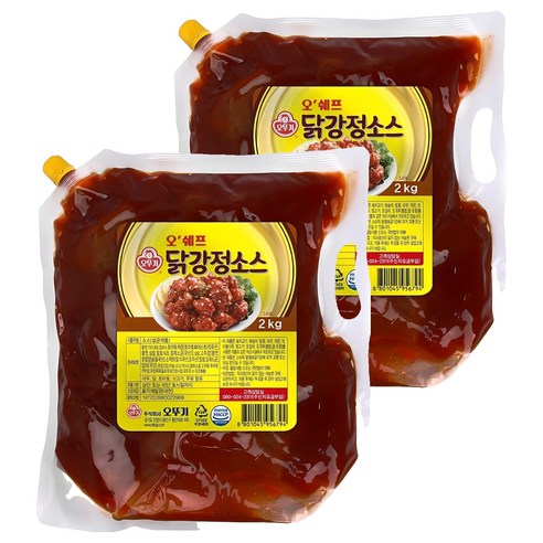 오뚜기 오쉐프 닭강정소스, 2개, 2kg
