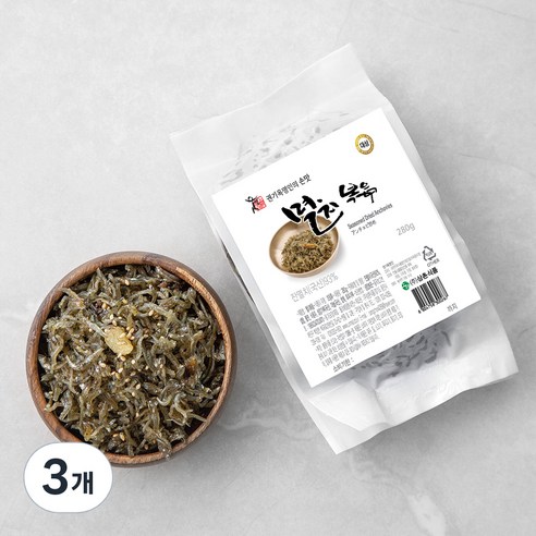 권기옥 명인 웃말 멸치볶음, 280g, 3개