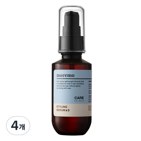 모레모 포 맨 스타일링 오일 세럼 에센스 S, 4개, 70ml