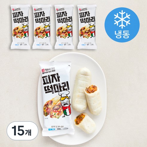 서울마님 피자 떡마리 (냉동), 100g, 1개입, 15개