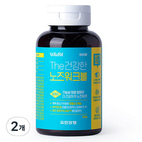 윌로펫 강아지 유한양행 The 건강한 가수분해 노즈워크 간식, 정어리, 200g, 2개