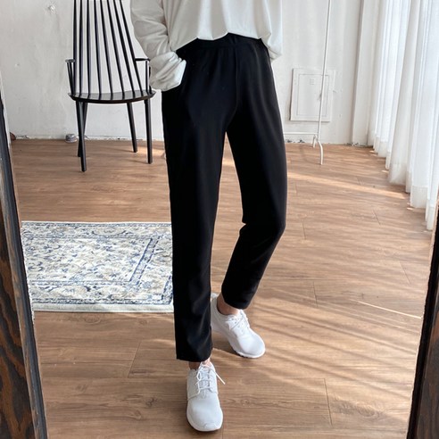 편안함과 스타일을 완벽하게 조화시킨 가비진 여성용 밴딩 긴바지