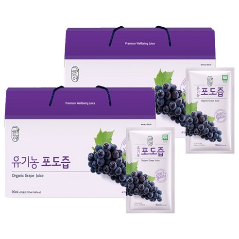 그린애 유기농 포도즙, 90ml, 60개