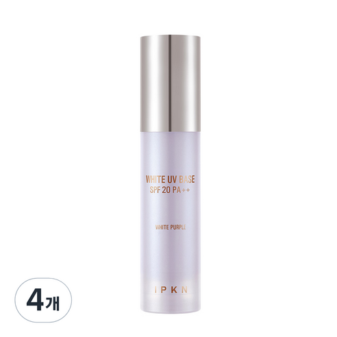 입큰 화이트 UV 메이크업 베이스 35g, 4개, 2호 화이트 퍼플