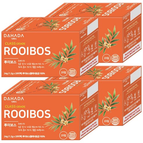 다하다 루이보스, 1.2g, 20개입, 4개