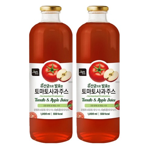 호재준 유산균발효 토마토사과 주스, 1000ml, 2개