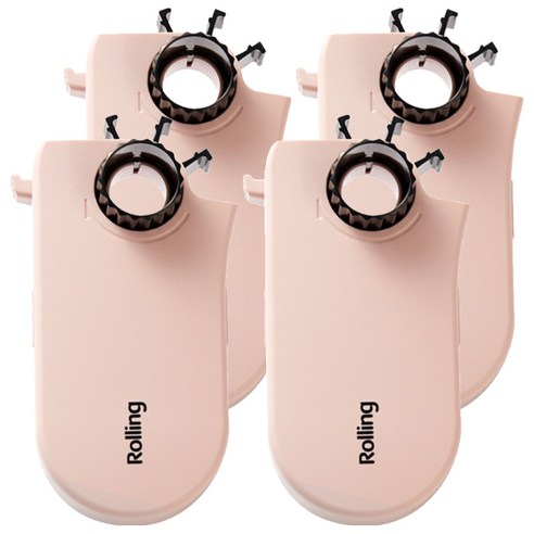골드브랜치 롤링 테이프커터 디스팬서 120 x 60 x 20 mm, 핑크, 4개
