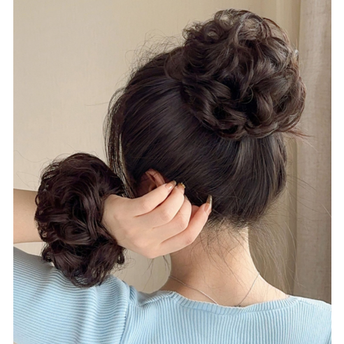 5초 만에 완성하는 자연스러운 볼륨, 홈지 올림머리 부분가발