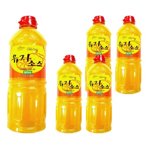 이엔푸드 유자소스, 900ml, 5개