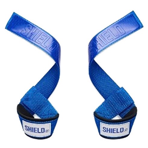 SHIELD 뉴 파워 리프팅 헬스 스트랩 좌우착용 세트, 네온블루, 1세트