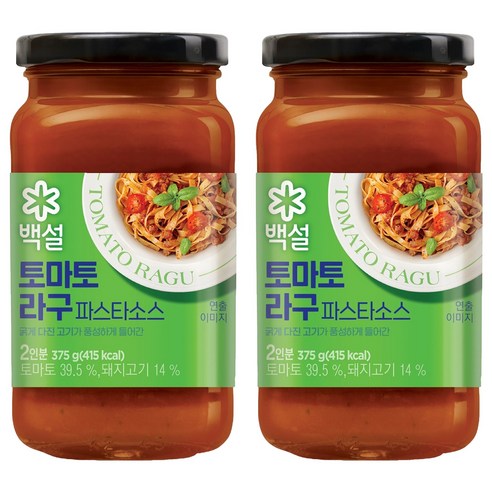 백설 토마토 라구 파스타 소스, 375g, 2개
