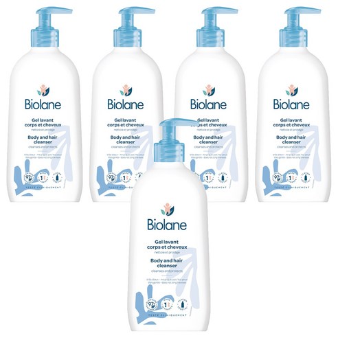 비올란 2in1 바디 앤 헤어 클렌저, 350ml, 5개