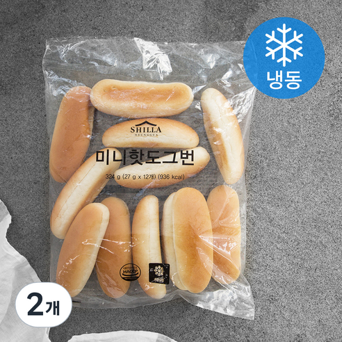 신라명과 미니 핫도그번 (냉동), 27g, 12개입, 2개