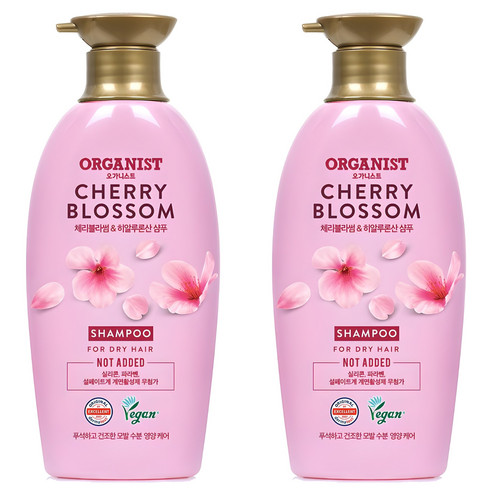 오가니스트 네추럴 체리 블로섬 샴푸 500ml 2개 세트
