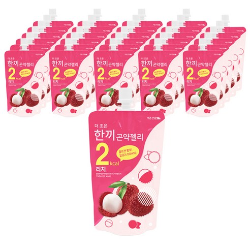 더조은 한끼곤약젤리 리치, 150ml, 30개입