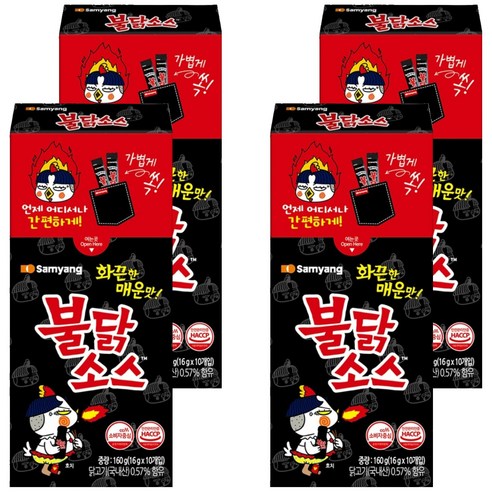 불닭 삼양 스틱 소스, 160g, 4개