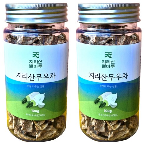 지리산별마루 지리산 무우차 보틀형, 100g, 1개입, 2개