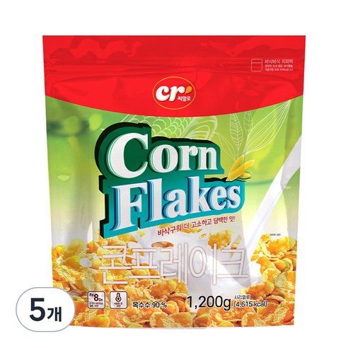 씨알로 정성드린 콘프레이크 시리얼, 1.2kg, 5개