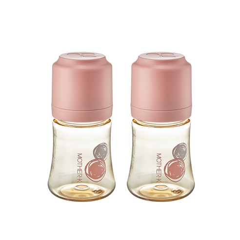 마더케이 369 PPSU 젖병 180ml 트윈팩, 0단계, 네이비, 2개, 2개