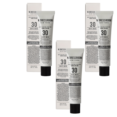더블유드레스룸 퍼퓸 핸드크림 30 화이트머스크, 50ml, 3개