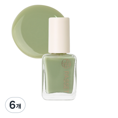 파셋 셀럽 네일컬러 폴리쉬 매니큐어 7ml, 올리브그린, 6개