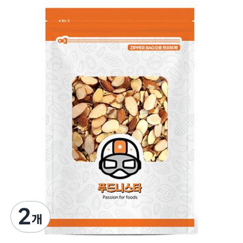푸드니스타 아몬드 슬라이스, 2개, 500g