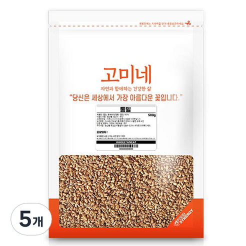 고미네 통밀, 500g, 5개
