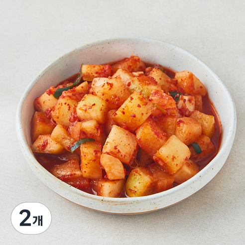 도미솔식품 아삭한 도미솔 김치 깍두기, 1.3kg, 2개