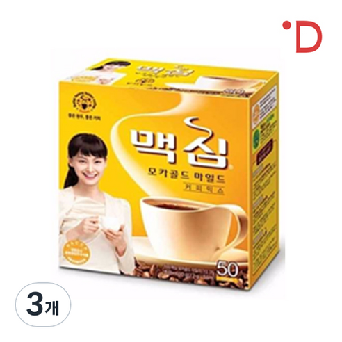 맥심 모카골드 마일드 커피 믹스, 12g, 50개입, 3박스