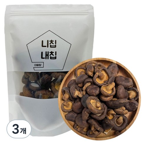 니칩내칩 통 표고버섯칩, 100g, 3개