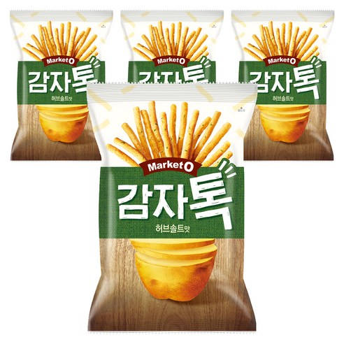마켓오 감자톡 허브솔트맛, 136g, 4개