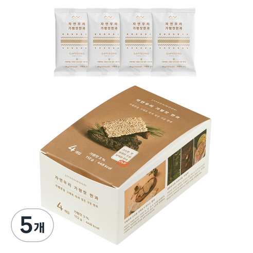 자연우리 가평잣 한과 4p, 5개, 112g