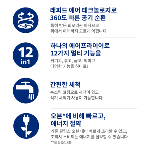 필립스 에어프라이어, 건강하고 편리한 요리의 시작