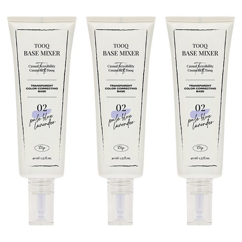 투크 트렌스페어런트 컬러 코렉팅 수채화 베이스 40ml, 02페일블루라벤더, 3개