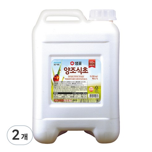 샘표 합성향 없는 양조식초, 15L, 2개