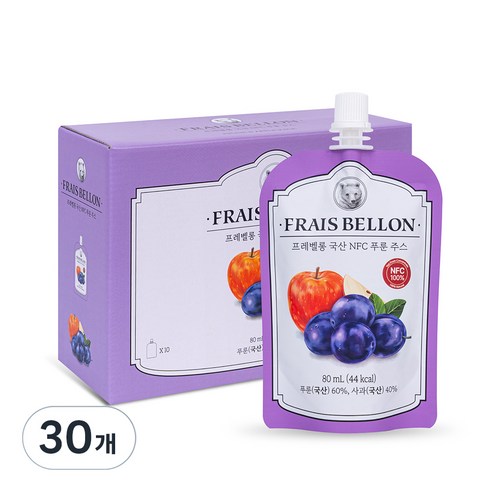 프레벨롱 NFC 푸룬주스, 30개, 80ml