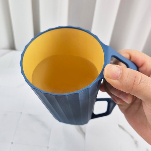 일상에 스며드는 작은 행복, 파스텔 칫솔꽂이용 개인 양치컵 네이비