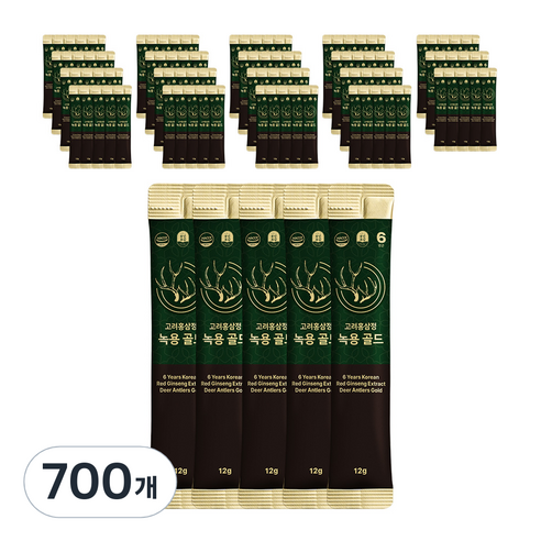 풍년보감 6년근 고려홍삼정 녹용 골드 벌크포장, 12g, 700개