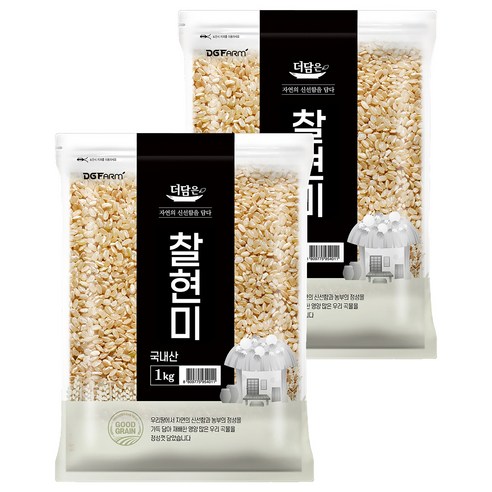 더담은 국산 찰현미, 1kg, 2개