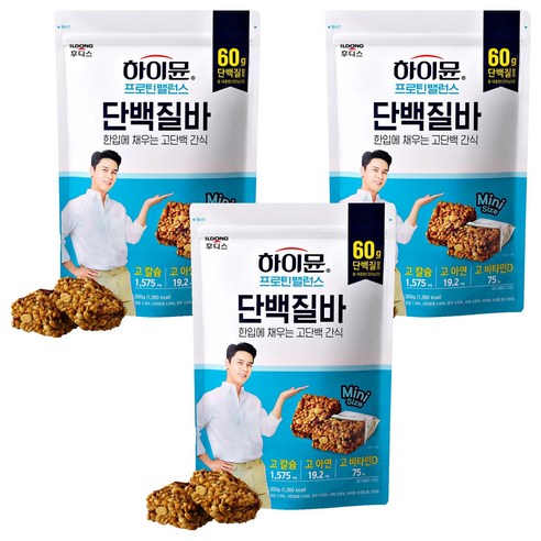 하이뮨 프로틴 밸런스 단백질바, 300g, 3개