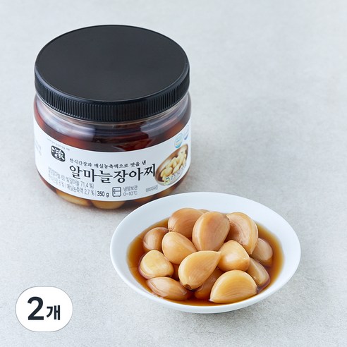 담가 알마늘장아찌, 350g, 2개