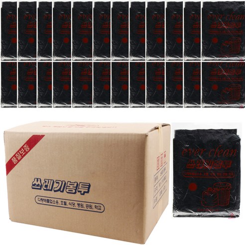 베로나 쓰레기봉투 배접, 80L, 500매, 검정