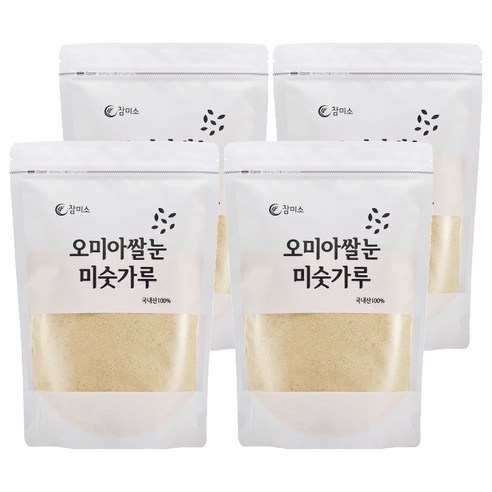 참미소 오미아 쌀눈 미숫가루, 4개, 500g