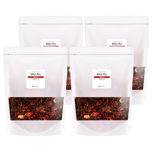 바른건강 히비스커스 원물 허브차, 200g, 1개입, 4개