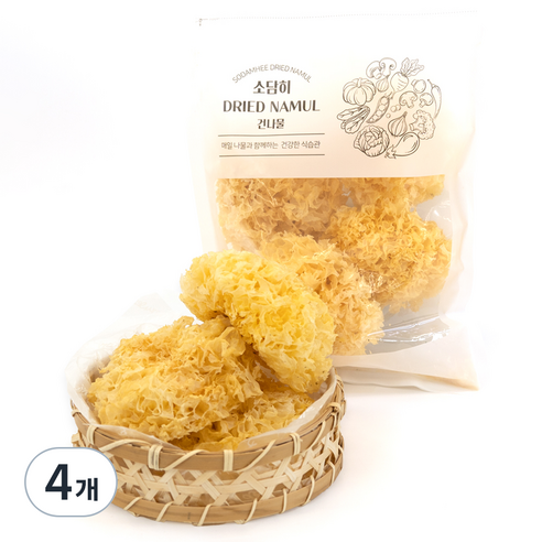 소담히 건조 백목이버섯, 100g, 4개