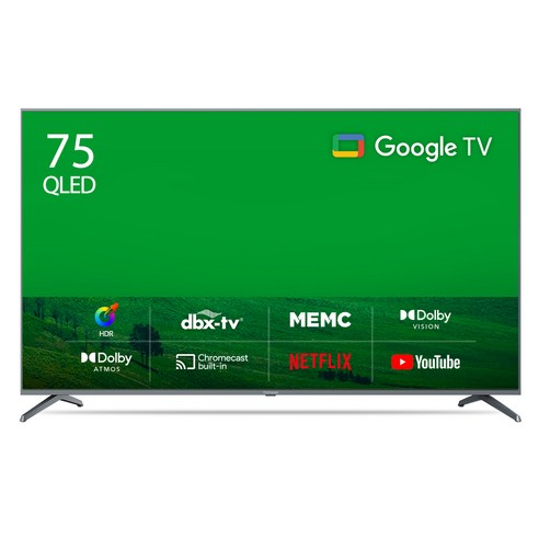 더함 4K UHD QLED 구글 OS TV, 190cm(75인치), UA751QLED VA SH 2023C1, 스탠드형, 방문설치